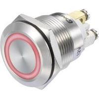 Pushbutton switch 48 Vdc 3 A 1 x Off/(On) Conrad Components GQ19F-10E/R/12V/S IP65 momentary 1 pc(s)