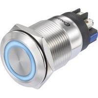 Pushbutton switch 250 Vac 3 A 1 x On/(On) Conrad Components LAS1-GQ-11E/L/B/12V/S IP65 momentary 1 pc(s)