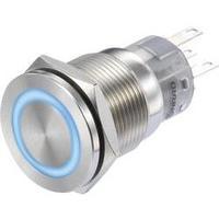 Pushbutton 250 Vac 3 A 1 x Off/(On) Conrad Components LAS1-AGQS-11E/B/12V IP65 momentary 1 pc(s)