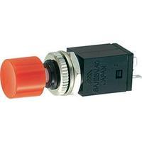 Pushbutton switch 125 Vac 3 A 1 x Off/On Miyama DS-408, RED latch 1 pc(s)