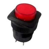 Pushbutton switch 250 Vac 1.5 A 1 x Off/On SCI R13-508BL-05 RED latch 1 pc(s)