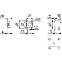 Pushbutton 12 Vdc 0.05 A 1 x Off/(On) APEM PHAP3373 / PHAP3373 momentary 1 pc(s)