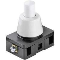 Pushbutton switch 250 Vac 6 A 1 x On/Off interBär 8001-007.01 latch 1 pc(s)