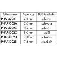 Pushbutton 12 Vdc 0.05 A 1 x Off/(On) APEM PHAP3302A / PHAP3302A momentary 1 pc(s)