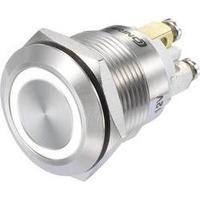 Pushbutton switch 48 Vdc 3 A 1 x On/(On) Conrad Components GQ19F-10E/W/12V/S IP65 momentary 1 pc(s)