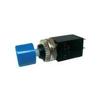 Pushbutton 125 Vac 3 A 1 x Off/(On) Miyama DS-410, BLUE momentary 1 pc(s)