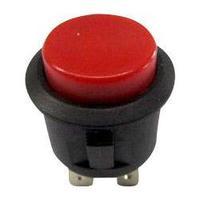 Pushbutton switch 250 Vac 6 A 1 x On/Off SCI R13-527B-02 RED KNOB latch 1 pc(s)