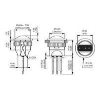 Pushbutton 24 Vdc 2 A 1 x Off/(On) APEM IAR3F1200 IP67 (front) momentary 1 pc(s)