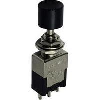 Pushbutton switch 250 Vac 3 A 1 x On/On SCI PA102A1 BLACK latch 1 pc(s)