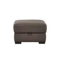 Puglia Leather Storage Footstool