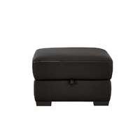 Puglia Leather Storage Footstool
