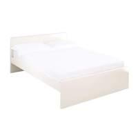 puro high gloss bed frame kingsize cream