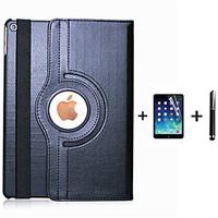PU Leather Flip Smart Stand 360 Rotating Case For iPad Air Screen Protector Film Stylus Pen (Assorted Colors)