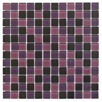 Purple Glass Mosaic Tile (L)300mm (W)300mm