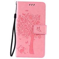 pu leather material cat and tree pattern phone case for lg k10k8k5k7k4 ...