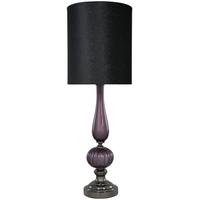 Purple Pearl Rogue Statement Lamp with Black Snakeskin Shade-EU-GS173-00-CYL-PUBL