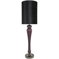 Purple Pearl Statement Lamp with Black Snakeskin Shade