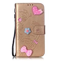 PU Leather Material Love Stickers Drill Pattern Phone Case for LG K10/K7/K4/G5/G4/G3/H340/LS770/H502