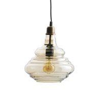 pure glass ceiling light in antique brass no size