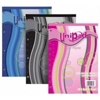 pukka pads a4 punched 4 hole ruled feint and margin unipad refill pad  ...