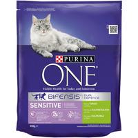 Purina One Dry Cat Food Turkey and Rice for Sensitive Digestion 800g