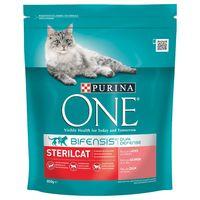 Purina ONE Sterilcat Salmon & Wheat Dry Cat Food - Economy Pack: 4 x 800g