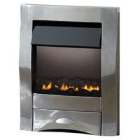 pureglow zara full polished flueless gas fire