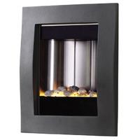 Pureglow Novo Graphite Portrait Wall Mounted Electric Fire.