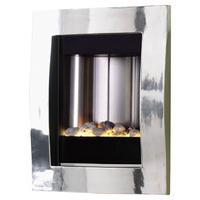 Pureglow Novo Full Polished Portrait Wall Mounted Electric Fire.