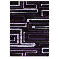 Purple Geometric Print Rug Havana - 110 cm x 160 cm