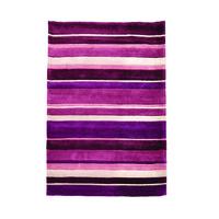 Purple Modern Stipe Rug Brussels 60X230