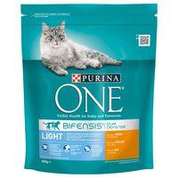 purina one light chicken wheat dry cat food economy pack 4 x 800g