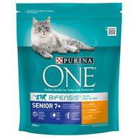 Purina ONE Senior 7+ Chicken & Whole Grains Dry Cat Food - Economy Pack: 4 x 800g