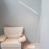 Puristic Mirca LED floor lamp in white