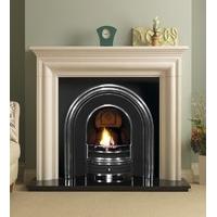 Pureglow Wenlock Agean Limestone Fireplace With Cast Insert