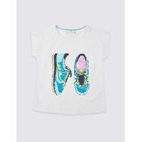 Pure Cotton Sequin Top with StayNEW (3-14 Years)