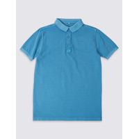 Pure Cotton Polo Shirt (3-14 Years)