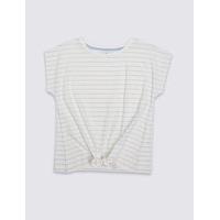 Pure Cotton Tie Front Top (3-14 Years)