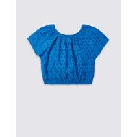 Pure Cotton Short Sleeve Top (3-14 Years)