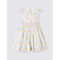 Pure Cotton Peppa Pig Dress with Belt (1-5 Years)