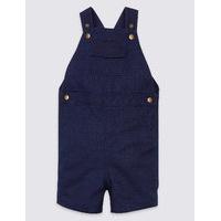 Pure Cotton Textured Dungarees