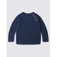 pure cotton knitted jumper