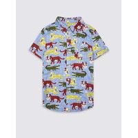 Pure Cotton All Over Print Shirt (3 Months - 5 Years)