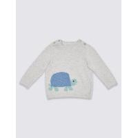 Pure Cotton Knitted Jumper