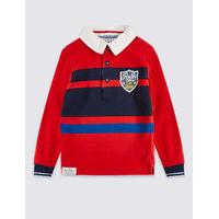 Pure Cotton Striped Rugby Top (3 Months - 5 Years)