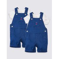 pure cotton bodysuit dungarees outfit