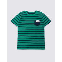 Pure Cotton Striped T-Shirt (3 Months - 5 Years)