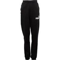 puma junior essential large logo sweat pants black