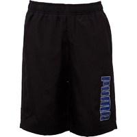 Puma Junior Graphic Woven Bermuda Shorts Black/Surf