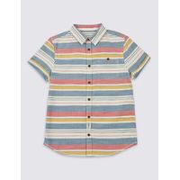 Pure Cotton Striped Shirt (3-14 Years)